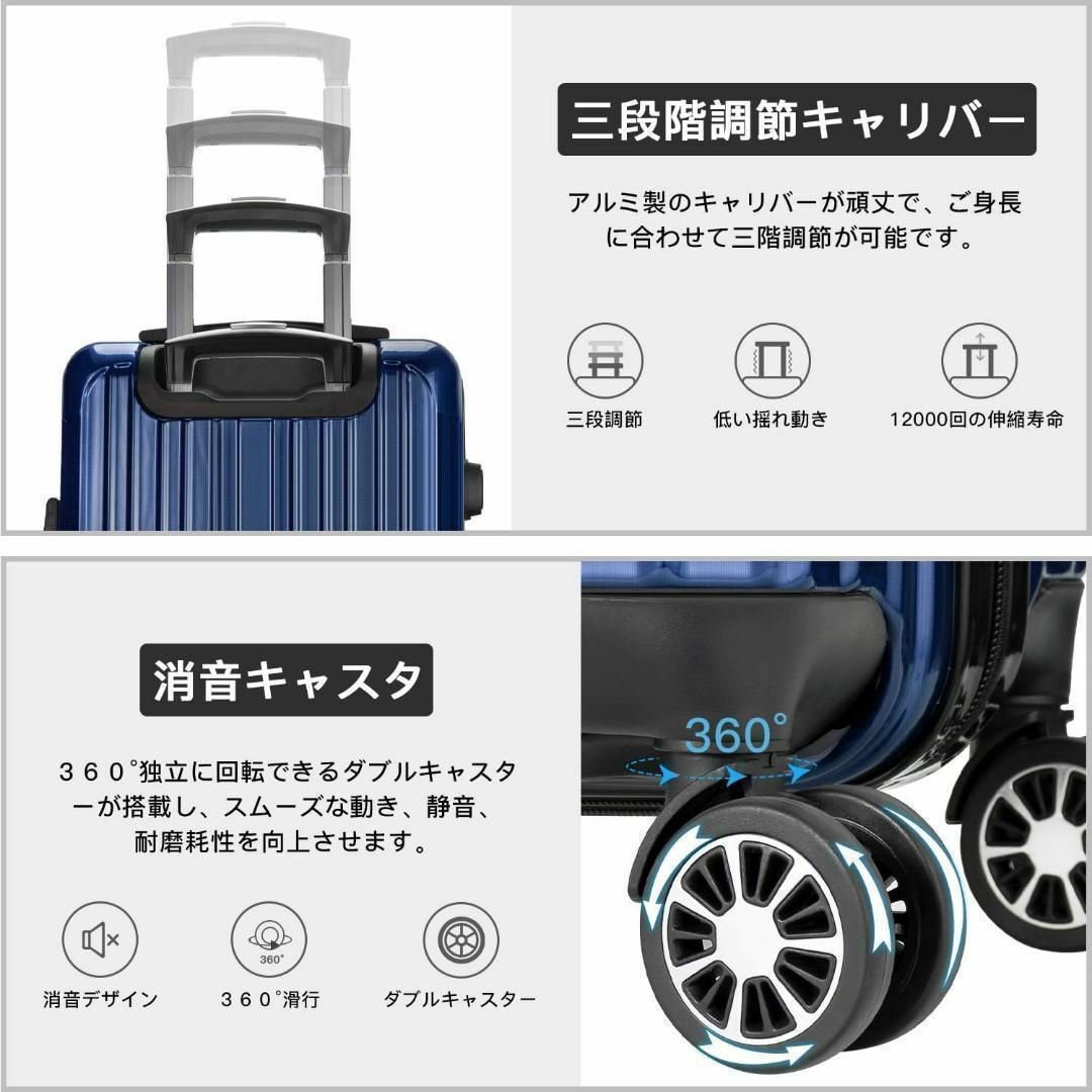 スーツケース キャリーバッグ キャリーケース 機内持込 超軽量　TSAロック インテリア/住まい/日用品のベッド/マットレス(シングルベッド)の商品写真