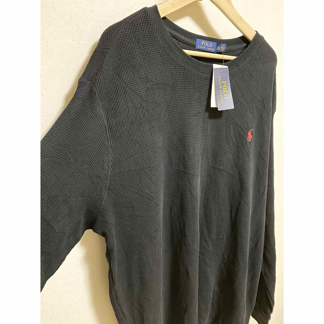 Ralph Lauren(ラルフローレン)の【未使用品】ラルフローレン／ロングTシャツ／サイズ2XL／ブラック／ゆるダボ メンズのトップス(Tシャツ/カットソー(七分/長袖))の商品写真