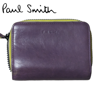 ポールスミス(Paul Smith)のPaul Smith パープル レザー ウォレット(折り財布)