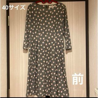 ハナエモリ(HANAE MORI)の極美品❣️HANAE MORI ハナエモリアルマアンローズワンピース(ひざ丈ワンピース)