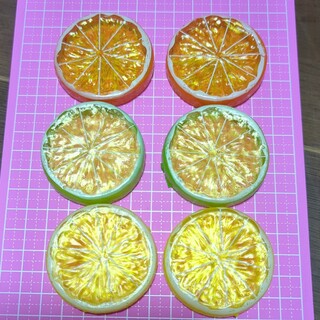 柑橘系 デコパーツ 6個(各種パーツ)