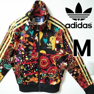 オリジナルス(Originals（adidas）)のアディダス 総柄 フローラル ファイヤーバード トラックトップ ジャージ 女性M(その他)