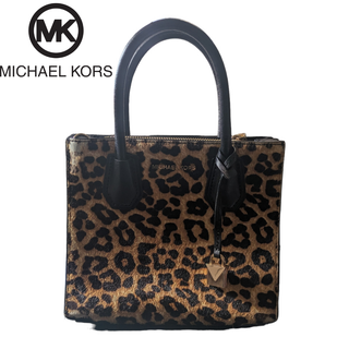 Michael Kors - MICHAEL KORS レオパード ハラコ レザー ハンドバッグ