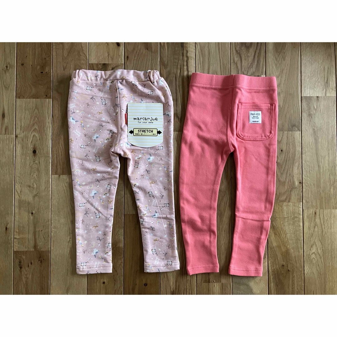 新品 女の子 ベビー レギンスパンツ セット 95センチ ストレッチ キッズ/ベビー/マタニティのキッズ服女の子用(90cm~)(パンツ/スパッツ)の商品写真