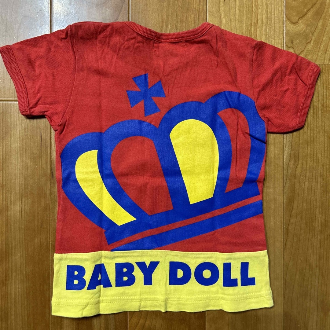 BABYDOLL(ベビードール)の赤ちゃん　ベビー　子供服　美品　ベビードール　スーパーベビー　半袖　Tシャツ　 キッズ/ベビー/マタニティのキッズ服男の子用(90cm~)(Tシャツ/カットソー)の商品写真