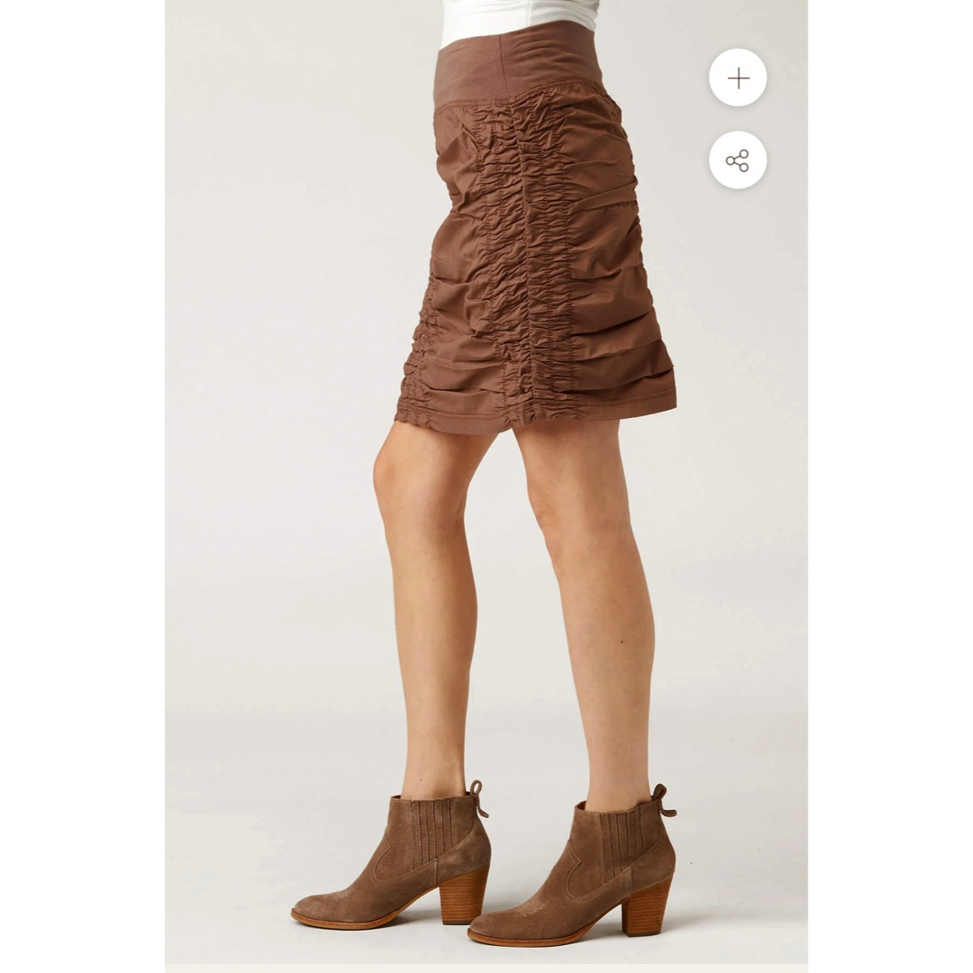 スカート　セクシー　ミニスカート　ブラウン xcvi　茶色　ウエアラブル　 レディースのスカート(ひざ丈スカート)の商品写真