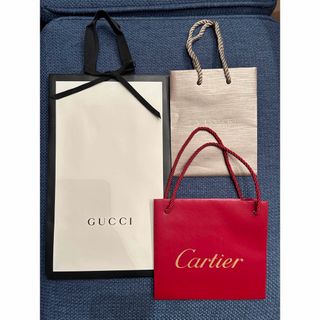 グッチ ブルガリ カルティエ 紙袋 GUCCI BVLGARI Cartier (ショップ袋)