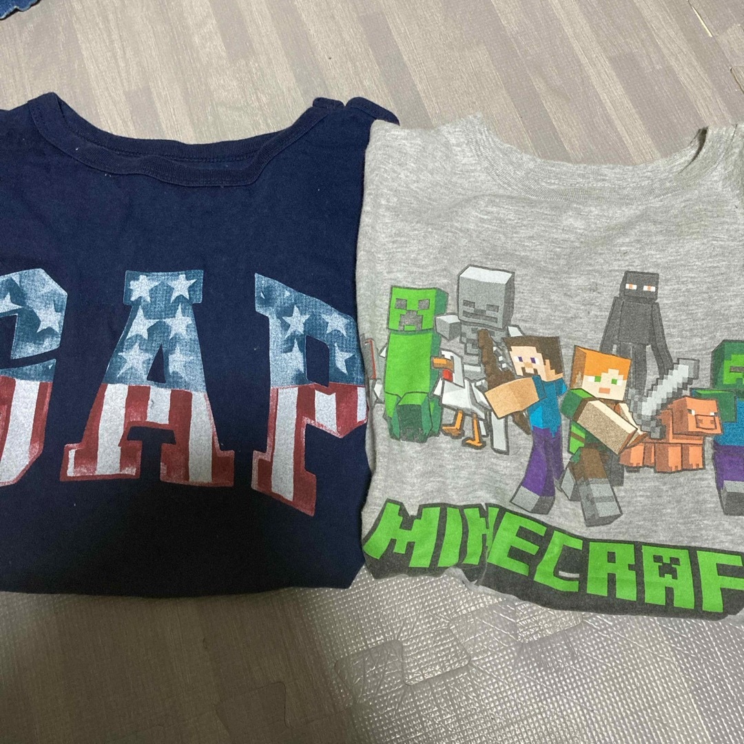 GAP Kids(ギャップキッズ)のGAPkids 半袖Tシャツ マイクラコラボ 2枚セット キッズ/ベビー/マタニティのキッズ服男の子用(90cm~)(Tシャツ/カットソー)の商品写真