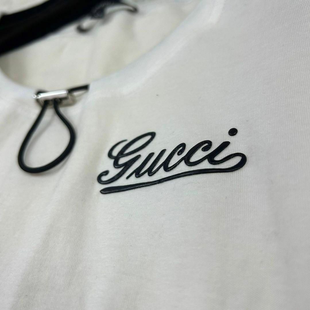 Gucci(グッチ)のグッチ レディース Tシャツ ドローコードネック ホワイト XS レディースのトップス(Tシャツ(半袖/袖なし))の商品写真