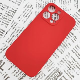 iPhone 13Pro シリコンケース (01) レッド(iPhoneケース)