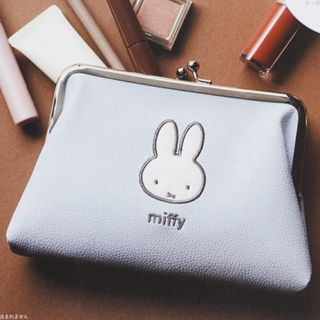 ミッフィー(miffy)のSpring12月号付録ミッフィーレザー調がま口ポーチ(ポーチ)