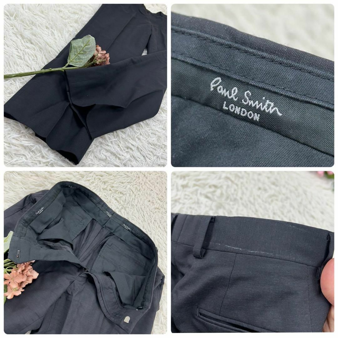 ポールスミスロンドン メンズ スーツ 上下セット サイドベンツ ブラック 黒 M メンズのスーツ(その他)の商品写真
