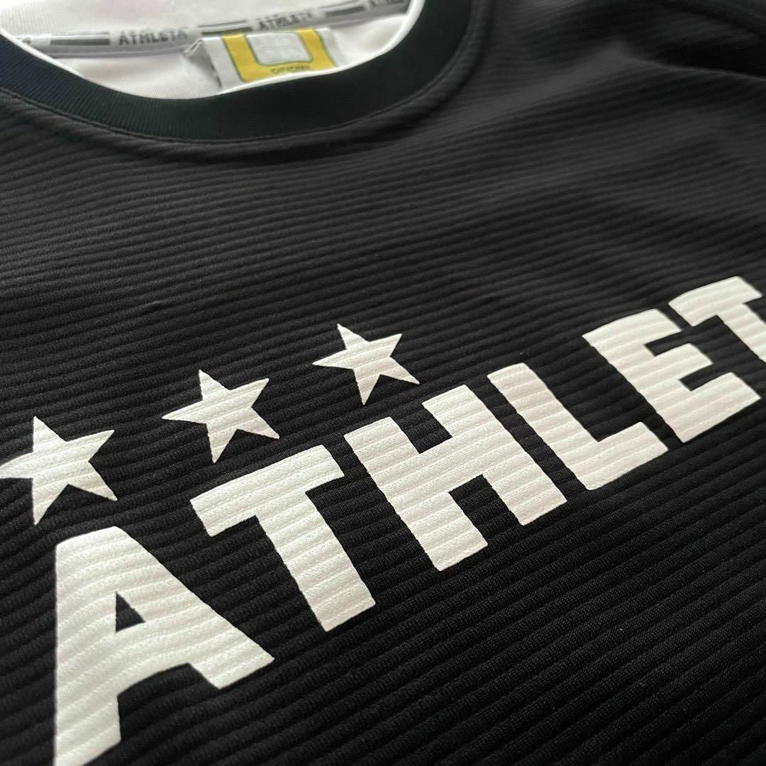 ATHLETA(アスレタ)の★ATHLETAアスレタ長袖プラクティスシャツMサイズサッカーフットサルブラック スポーツ/アウトドアのサッカー/フットサル(ウェア)の商品写真