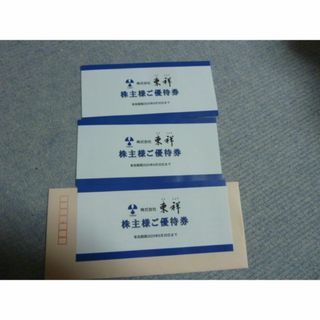 3枚ホリデイスポーツクラブ 東祥 株主優待券ホリデースポーツクラブ株主様ご優待券(フィットネスクラブ)