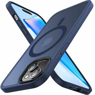 【色: ブルー】【半透明・Magsafe対応！】Meifigno iPhone1(その他)