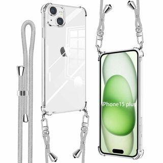 Denaisii iphone 15 proケース ショルダー 耐衝撃 クリア (その他)