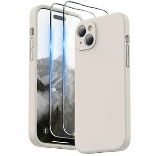 【色: ストーングレイ】SURPHY iPhone15 plus用ケース シリコ(その他)