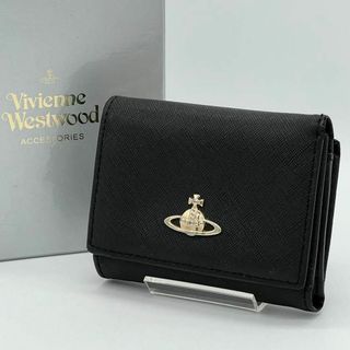 ヴィヴィアンウエストウッド(Vivienne Westwood)の✨️美品✨️VivienneWestwood 三つ折財布 がま口財布 ブラック(財布)