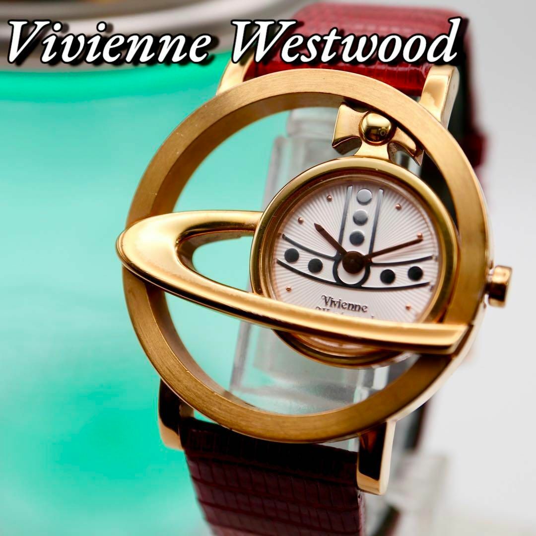 Vivienne Westwood(ヴィヴィアンウエストウッド)の良品！Vivienne Westwood サークルオーブ レディース時計 648 レディースのファッション小物(腕時計)の商品写真