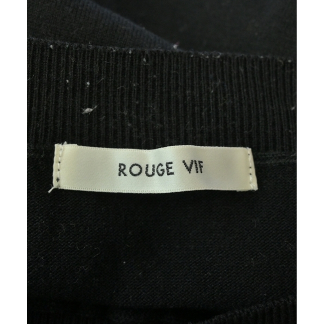 Rouge vif(ルージュヴィフ)のRouge vif ルージュヴィフ ニット・セーター F 黒 【古着】【中古】 レディースのトップス(ニット/セーター)の商品写真