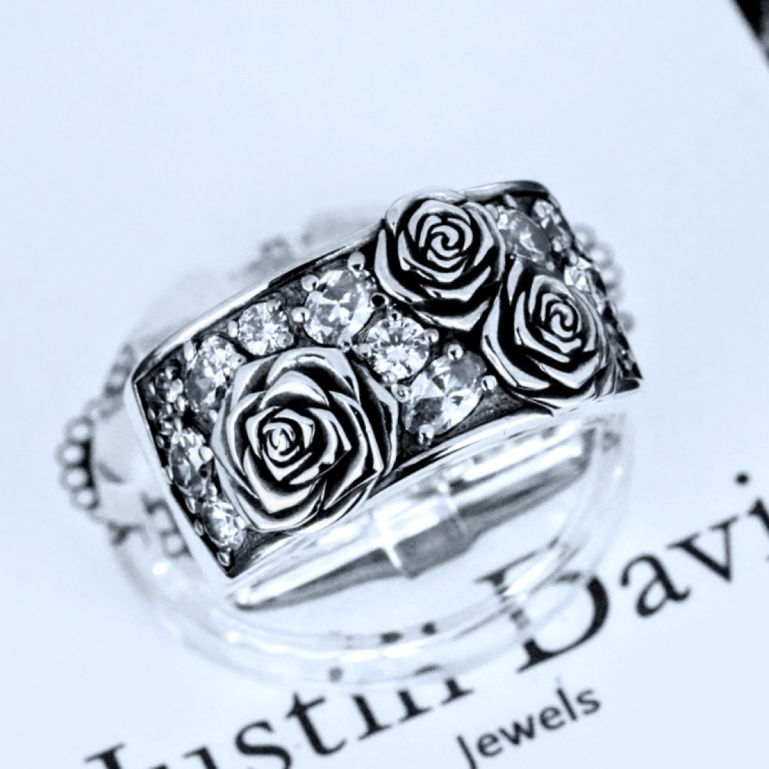 Justin Davis(ジャスティンデイビス)の美品!ジャスティンデイビス SRJ368 ROSETTE リング レディースのアクセサリー(リング(指輪))の商品写真