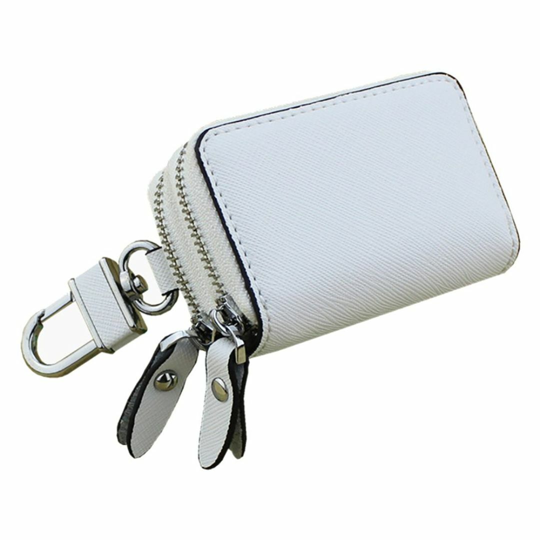 【色:ホワイト】[Laquest] （ラクエスト） 本革 ダブル ファスナー キ メンズのバッグ(その他)の商品写真