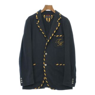 トミーヒルフィガー(TOMMY HILFIGER)のTOMMY HILFIGER カジュアルジャケット S 紺x黄系 【古着】【中古】(テーラードジャケット)