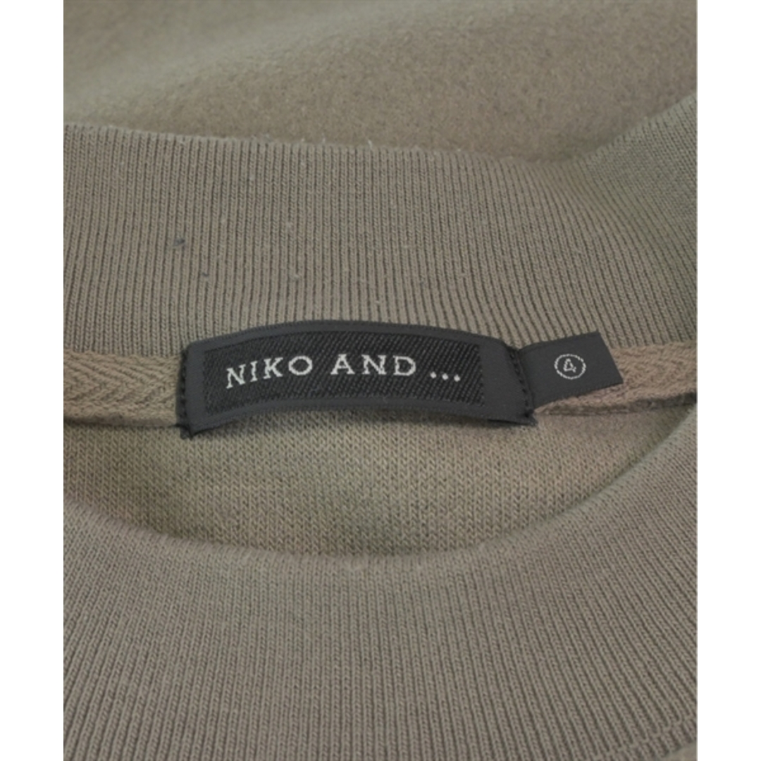 niko and...(ニコアンド)のniko and... ニコアンド スウェット 4(L位) ベージュ系 【古着】【中古】 メンズのトップス(スウェット)の商品写真