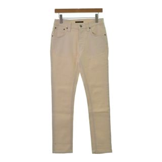 ヌーディジーンズ(Nudie Jeans)のNudie Jeans デニムパンツ 29(S位) アイボリー(デニム) 【古着】【中古】(デニム/ジーンズ)