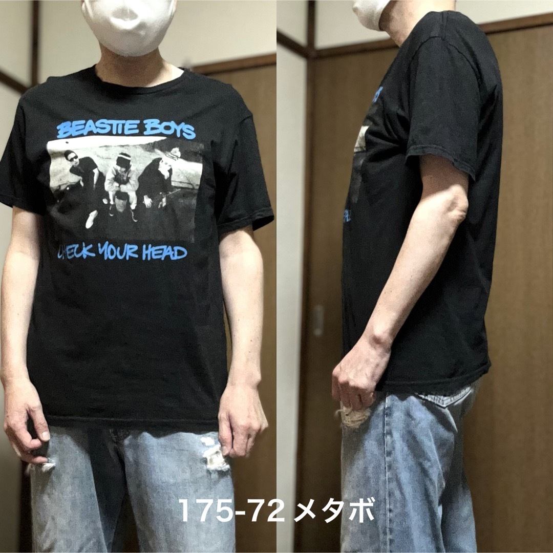 Mサイズ！BEASTIE BOYS ビースティーボーイズ 古着半袖Tシャツ 黒 メンズのトップス(Tシャツ/カットソー(半袖/袖なし))の商品写真