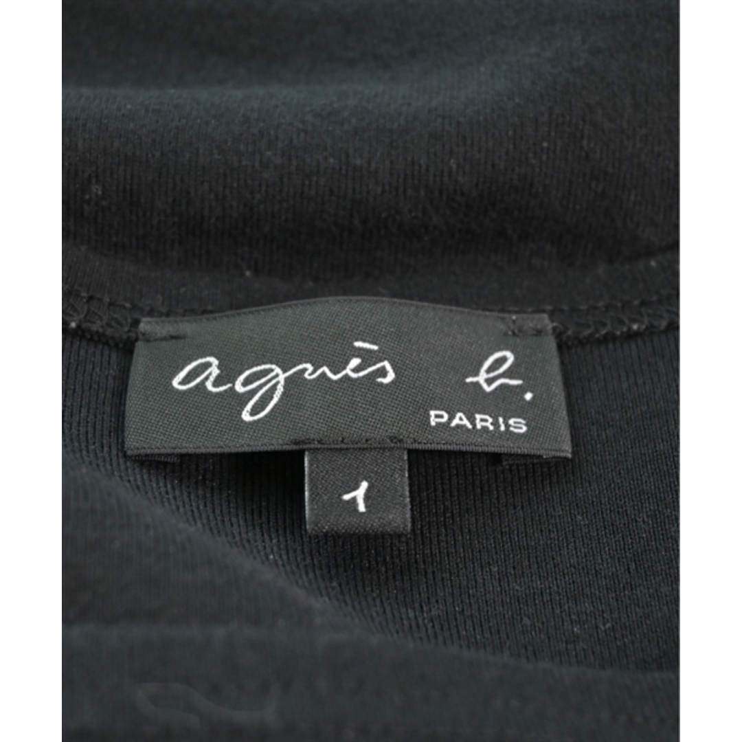 agnes b.(アニエスベー)のAgnes b. アニエスベー Tシャツ・カットソー 1(S位) 黒 【古着】【中古】 レディースのトップス(カットソー(半袖/袖なし))の商品写真