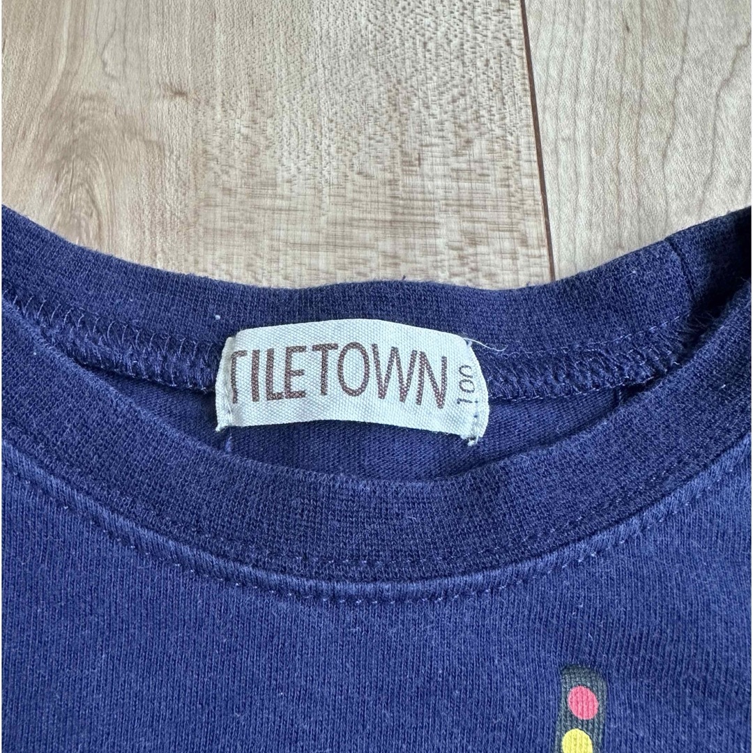 TILETOWN 働く車 キッズ ロンＴ 100 キッズ/ベビー/マタニティのキッズ服男の子用(90cm~)(Tシャツ/カットソー)の商品写真