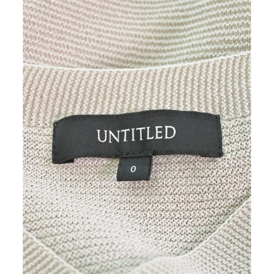 UNTITLED(アンタイトル)のUNTITLED アンタイトル ニット・セーター 0(XS位) ライトグレー系 【古着】【中古】 レディースのトップス(ニット/セーター)の商品写真