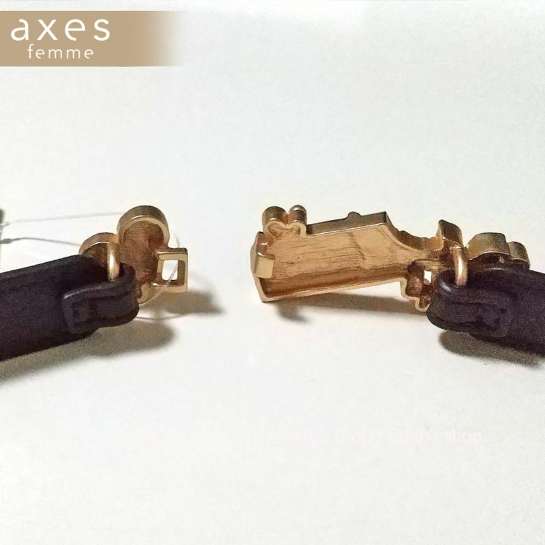 axes femme(アクシーズファム)の【訳あり】axes femme 訳ありスウィートチョコ細ゴムベルト レディースのファッション小物(ベルト)の商品写真