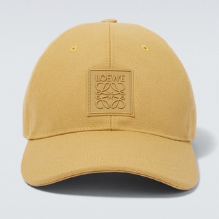 ロゴが目立つ！◆LOEWE◆ロエベ 調整可能キャップ 帽子 からしイエロー 黄色