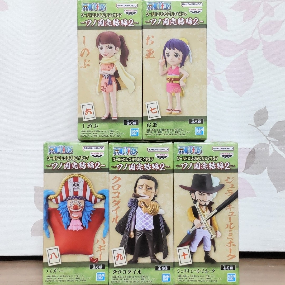 ONE PIECE(ワンピース)のワンピース ワールドコレクタブルフィギュア ワノ国完結編2 全5種セット エンタメ/ホビーのフィギュア(アニメ/ゲーム)の商品写真