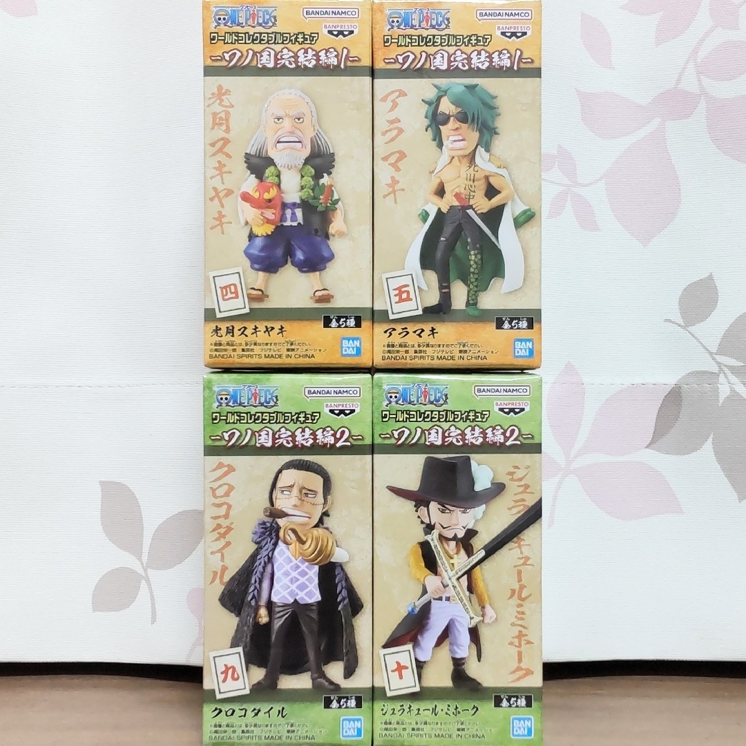 ONE PIECE(ワンピース)のワンピース ワールドコレクタブルフィギュア ワノ国完結編1&2 4種セット エンタメ/ホビーのフィギュア(アニメ/ゲーム)の商品写真