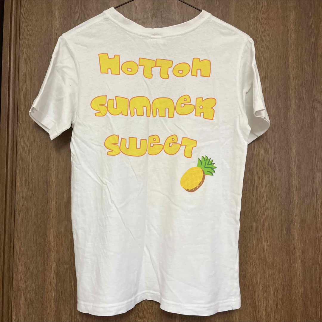 レディース Tシャツ 半袖 パイナップル ホワイト フリーサイズ レディースのトップス(Tシャツ(半袖/袖なし))の商品写真