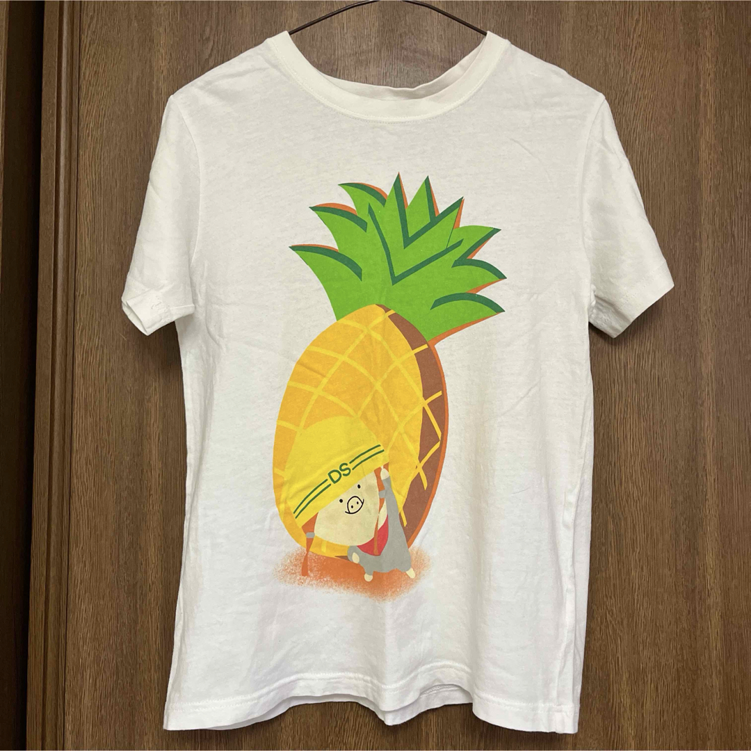 レディース Tシャツ 半袖 パイナップル ホワイト フリーサイズ レディースのトップス(Tシャツ(半袖/袖なし))の商品写真
