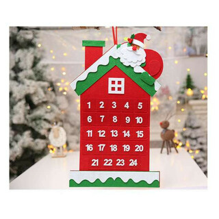 クリスマスカレンダー タペストリー 飾り 壁掛け  アドベントカレンダー　サンタ(その他)