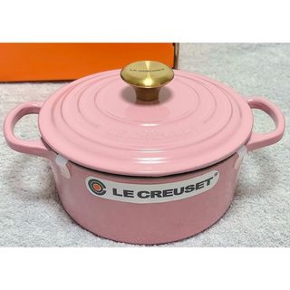 ルクルーゼ(LE CREUSET)のルクルーゼ シグニチャー ココット ロンド 18cm フレンチローズ ゴールド(鍋/フライパン)