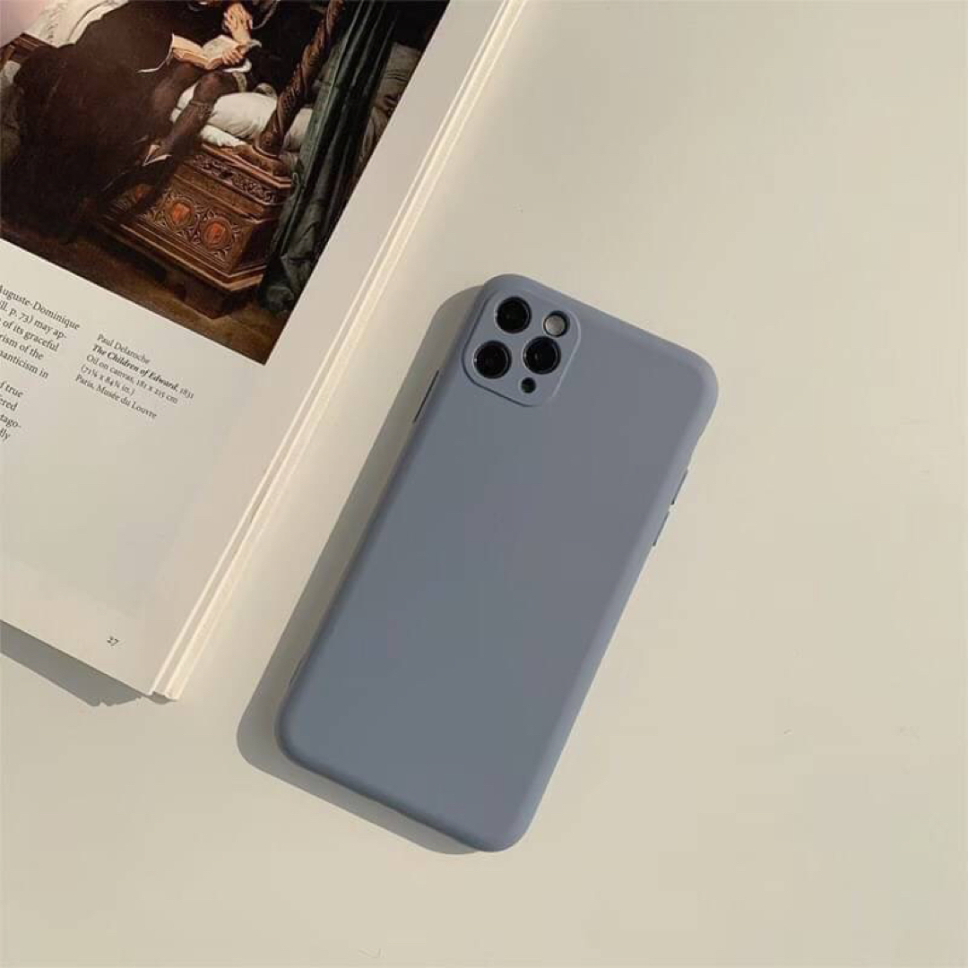 iPhoneケース くすみカラー さらさらマット 可愛い 韓国 人気 シンプル  スマホ/家電/カメラのスマホアクセサリー(モバイルケース/カバー)の商品写真