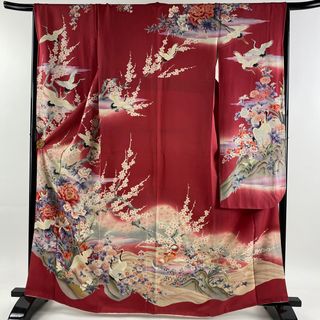 振袖 身丈163.5cm 裄丈65.5cm 正絹 優品 【中古】(着物)