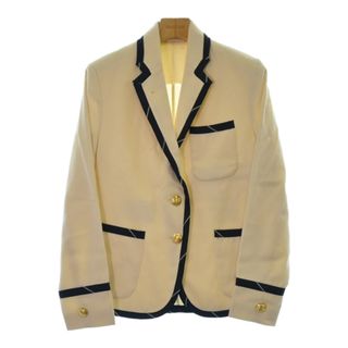 ROWING BLAZERS カジュアルジャケット XS アイボリーx紺等 【古着】【中古】(テーラードジャケット)