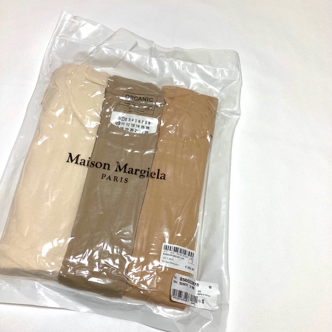 Maison Martin Margiela(マルタンマルジェラ)の新品 S 22aw マルジェラ パックT Tシャツ 茶系 6145 メンズのトップス(Tシャツ/カットソー(半袖/袖なし))の商品写真