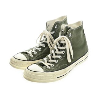 コンバース(CONVERSE)のCONVERSE コンバース スニーカー 27cm カーキ 【古着】【中古】(スニーカー)