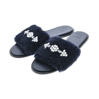 トリーバーチ(Tory Burch)のTORY BURCH トリーバーチ サンダル -(24cm位) 黒 【古着】【中古】(サンダル)