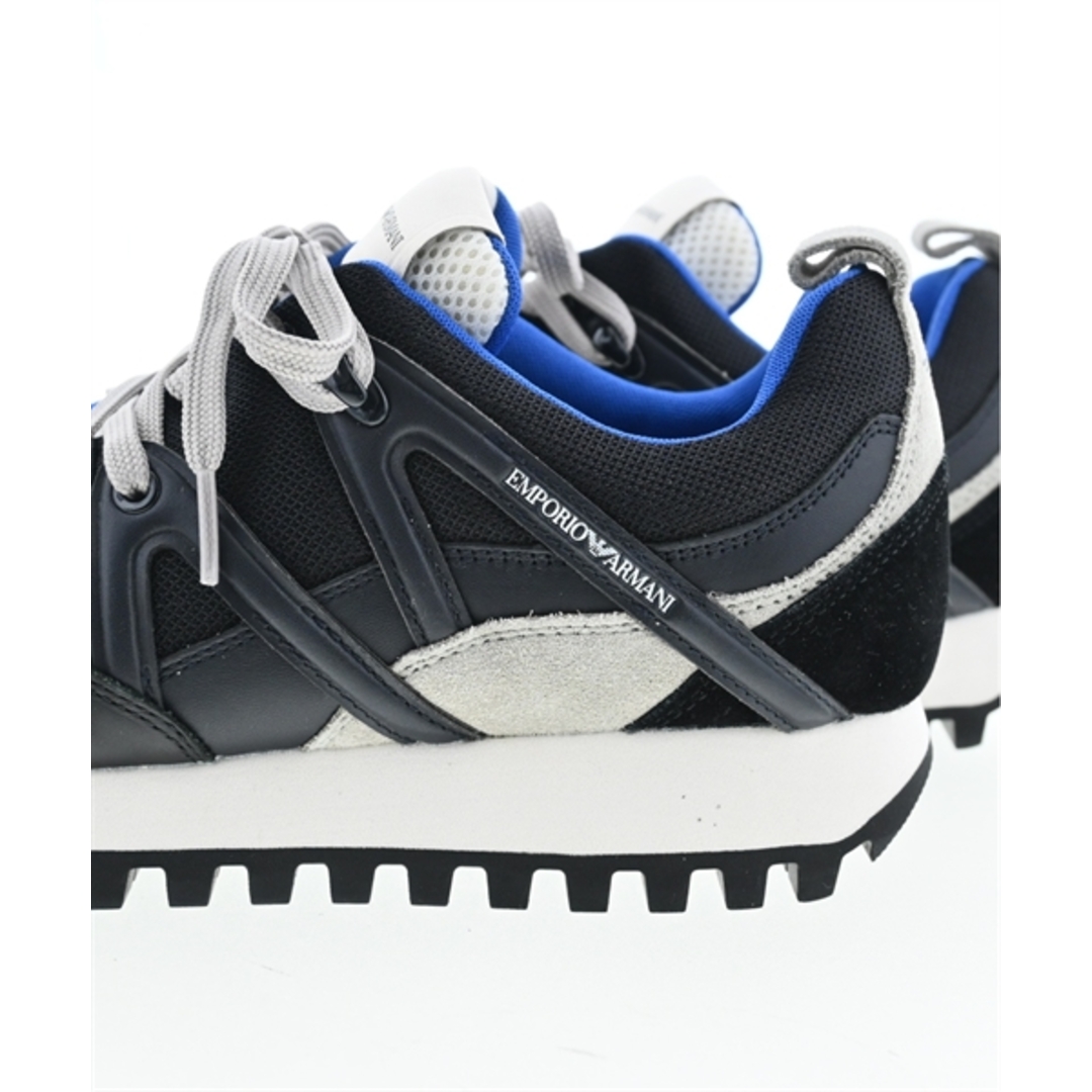 Emporio Armani(エンポリオアルマーニ)のEMPORIO ARMANI スニーカー L(27cm位) 黒x青xグレー 【古着】【中古】 メンズの靴/シューズ(スニーカー)の商品写真
