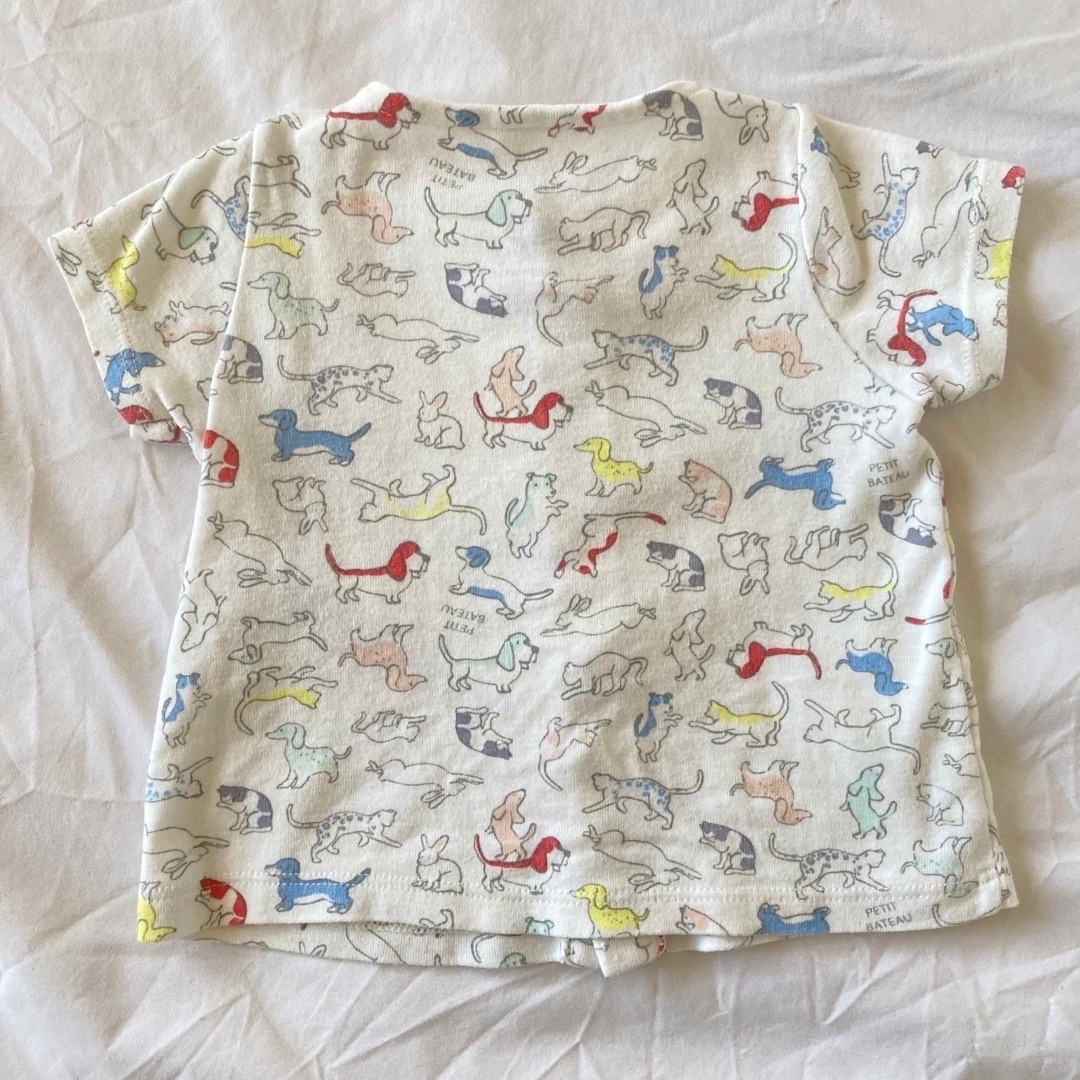 PETIT BATEAU(プチバトー)のプチバトー★カットソー&パンツセット キッズ/ベビー/マタニティのベビー服(~85cm)(シャツ/カットソー)の商品写真