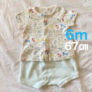 プチバトー(PETIT BATEAU)のプチバトー★カットソー&パンツセット(シャツ/カットソー)